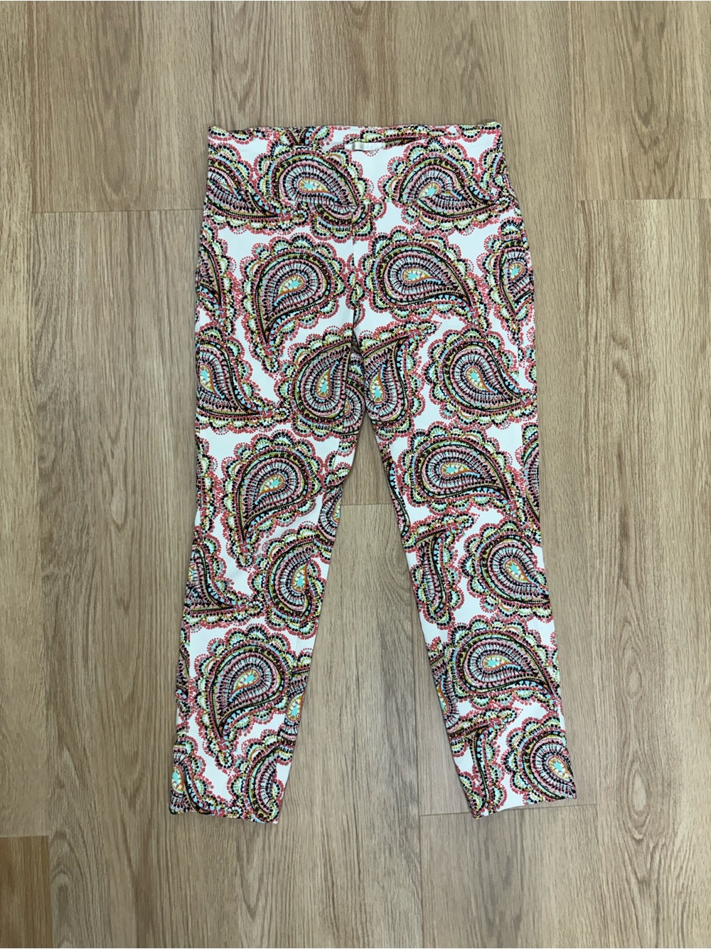 Women’s Cooper & Ella Paisley Print Pants - White Multicolor